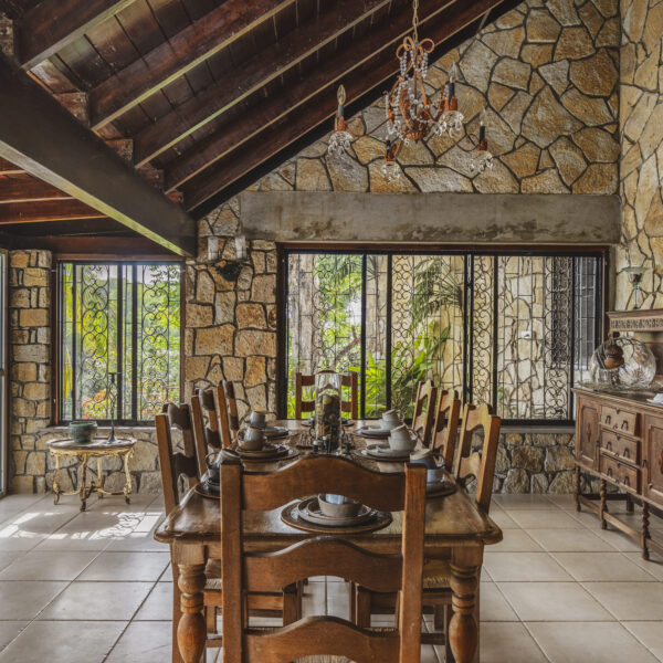 main house - dining table