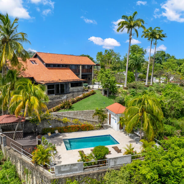 pool areal view